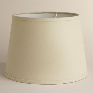 Off White Cotton Linen Table Lamp Shade   World Market