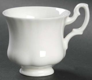 Royal Albert Reverie Footed Demitasse Cup, Fine China Dinnerware   All White
