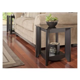 Bush My Space Aero Collection Classic Black End Tables   Set of 2   MY16922 03