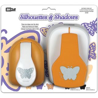 Silhouettes   Shadows Lever Punch Set 2/pkg butterfly
