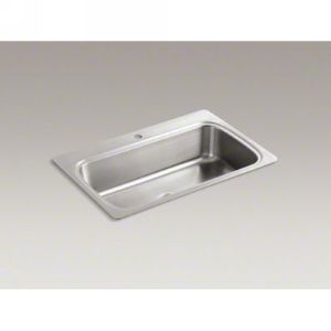 Kohler K 3373 1 NA VERSE Verse Self Rimming Stainless Steel Single Compartment S