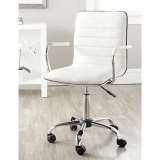 Safavieh Jonika White Adjustable Height Desk Chair
