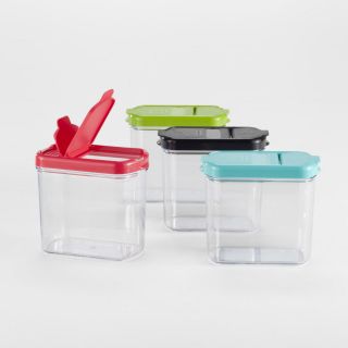 Plastic Mini Keepers Storage Containers, Set of 4   World Market