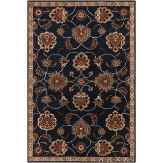 Hand tufted Ebba Traditional Blue Oriental Wool Rug (10 X 14)