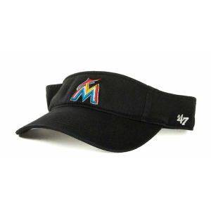 Miami Marlins 47 Brand MLB Clean Up Visor 2012