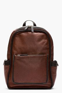 Marc By Marc Jacobs Mahogany Red Pebbled Leather Out Of Bounds Backpack