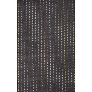 Hand tufted Stone Gray Wool/ Silk Rug (8 X 10)