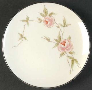Noritake Rosamond Bread & Butter Plate, Fine China Dinnerware   Pale Pink Roses