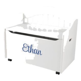 Kidkraft Limited Edition Personalised White Toy Box   Blue Ethan