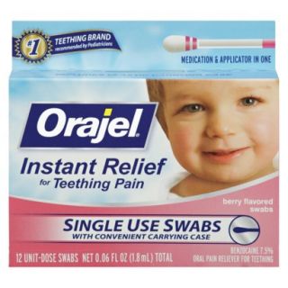 Baby Orajel Teething Swabs 12 pk.