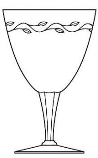 Glastonbury   Lotus Gaylord Water Goblet   Stem #L18, Cut #C 28