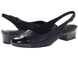 Trotters Dea Womens 1 2 inch heel Shoes (Navy)