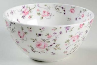Royal Albert Rose Confetti Coupe Cereal Bowl, Fine China Dinnerware   Pink & Pur