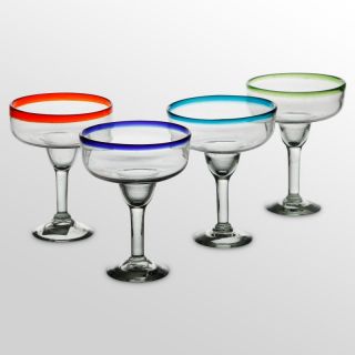 Global Amici Baja Margarita Glasses   Set of 4 Multicolor   Z7MCR549RS/4