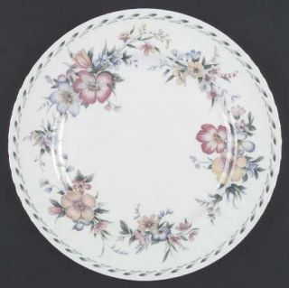 Royal Albert Constance Dinner Plate, Fine China Dinnerware   Multicolor Flowers