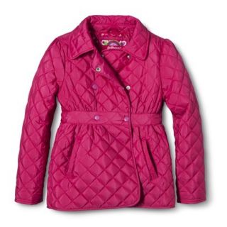 Dollhouse Girls Quilted Jacket   Fuchsia 14