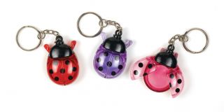 Ladybug Lip Gloss Keychain