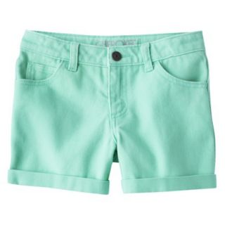 Cherokee Girls Jean Shorts   Iridescent Green XL