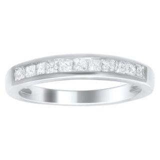 1/2 CT.T.W. Diamond Band Ring in 14K White Gold   Size 5