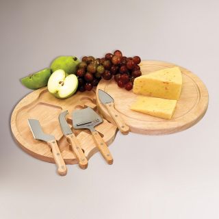 Circular Cheese Board and Tool Set   World Market