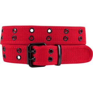 Double Grommet Web Belt Red In Sizes Large, Medium, Small, X Large For Men 1983