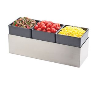 Cal Mil Cater Choice Jar Display Only   Stainless Steel