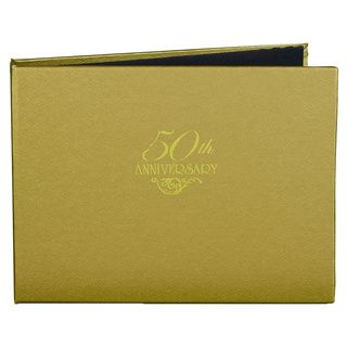 50th Anniversary Gold Guest Book