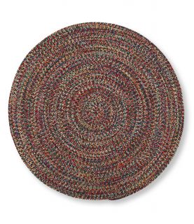 All Weather Braided Rug, Round Concentric Pattern
