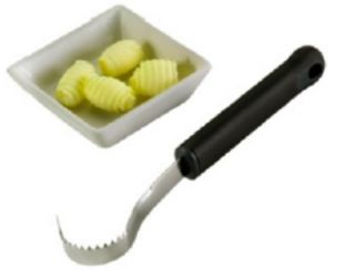 Browne Foodservice Stainless Steel Butter Curler, Black Handle