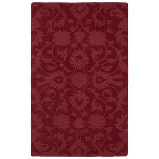 Trends Red Classic Wool Rug (96 X 136)