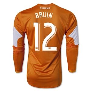adidas Houston Dynamo 2013 BRUIN LS Authentic Primary Soccer Jersey