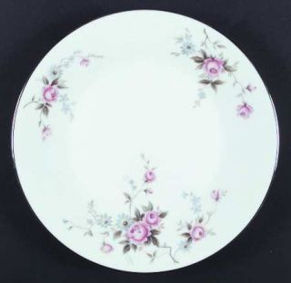 Noritake Marianne Dinner Plate, Fine China Dinnerware   Pink & Blue Flowers