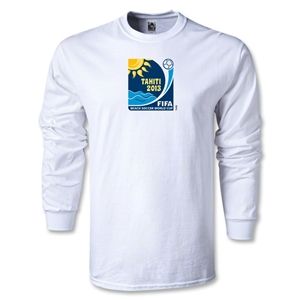 Euro 2012   FIFA Beach World Cup 2013 LS Emblem T Shirt (White)