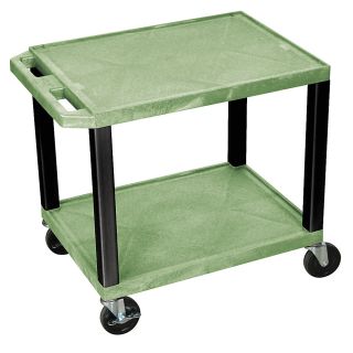 H. Wilson Tuffy Green Utility Cart   2 Shelves   24 1/2H   2 Shelves