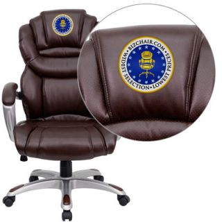 FlashFurniture Personalized High Back Leather Executive Office Chair with Lea