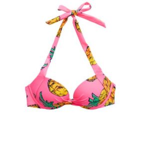 Miami Pink Emma Pushup Bikini Top, Womens 36 A