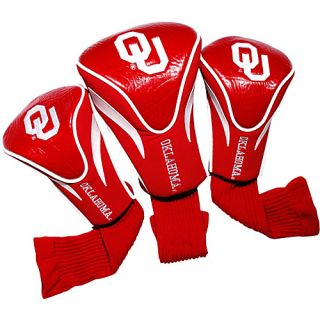 University of Oklahoma Sooners 3 Pack Contour Headcover Team Color   T