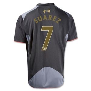 Warrior Liverpool 12/13 Luis Suarez Away Soccer Jersey