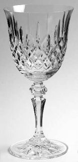Galway Longford Water Goblet   Cut Bowl & Foot, Multisided, Knob Stem