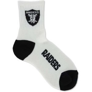 Oakland Raiders For Bare Feet Ankle White 501 Sock