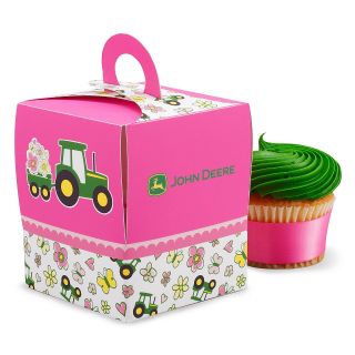 John Deere Pink Cupcake Boxes