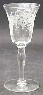 Morgantown Versailles (Stem #7711) Cordial Glass   Stem #7711,Etch #795floral Ba