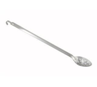 Winco 21 in Perforated Basting Spoon w/ Hang Hook, Heavy Duty, Stainless