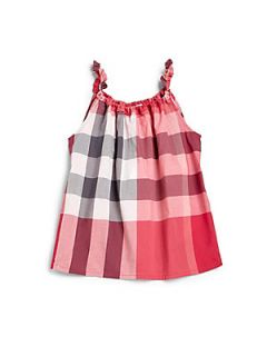 Burberry Little Girls Check Tank Top   Red Check