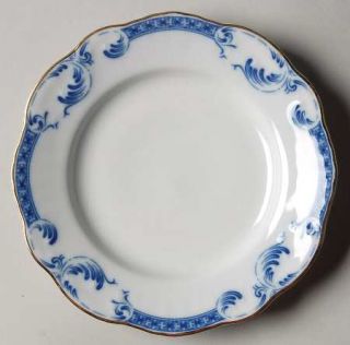 Vista Alegre Macao Bread & Butter Plate, Fine China Dinnerware   Blue Border Des