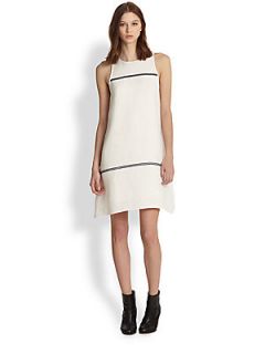 Rag & Bone McKenzie A Line Striped Dress   White