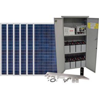 BPS Solar Powered Backup Power System   3600 Watt, 120 Volt AC/48 Volt DC, 8