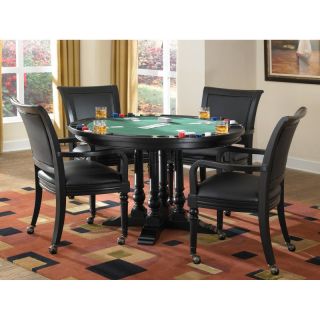 Home Styles St. Croix 5 pc. Black Dining/Game Table Set   5901 318