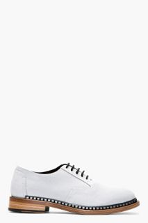 Mcq Alexander Mcqueen Grey Matte Leather Defy Lace Up Shoes