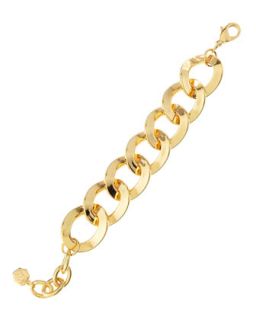 Circular Link Bracelet, Golden